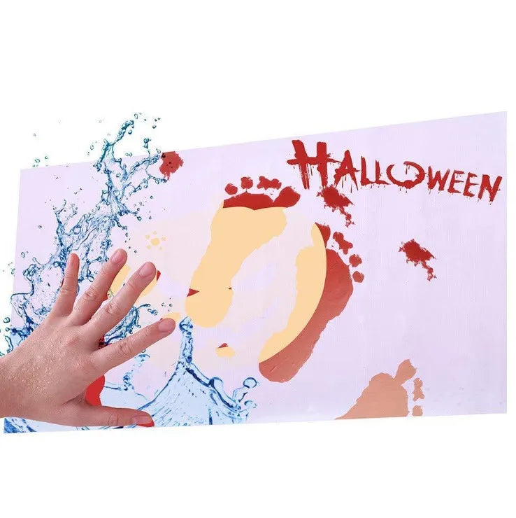 Bath Mat Water-Activated Footprints Non-Slip PVC