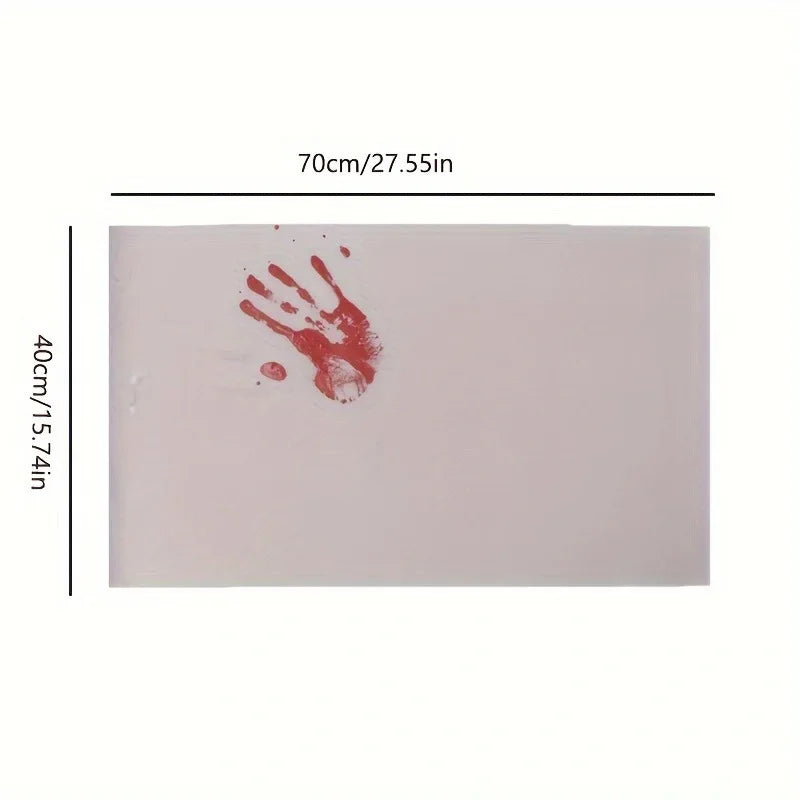 Bath Mat Water-Activated Footprints Non-Slip PVC