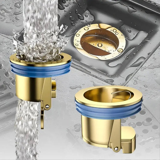 Bathroom Drain Stopper Automatic Self-Opening Brass Set of 3