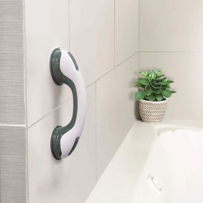 Bathroom Grab Bar Suction Cup Mount 220 lb Capacity