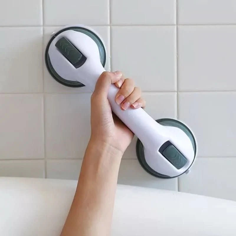 Bathroom Grab Bar Suction Cup Mount 220 lb Capacity
