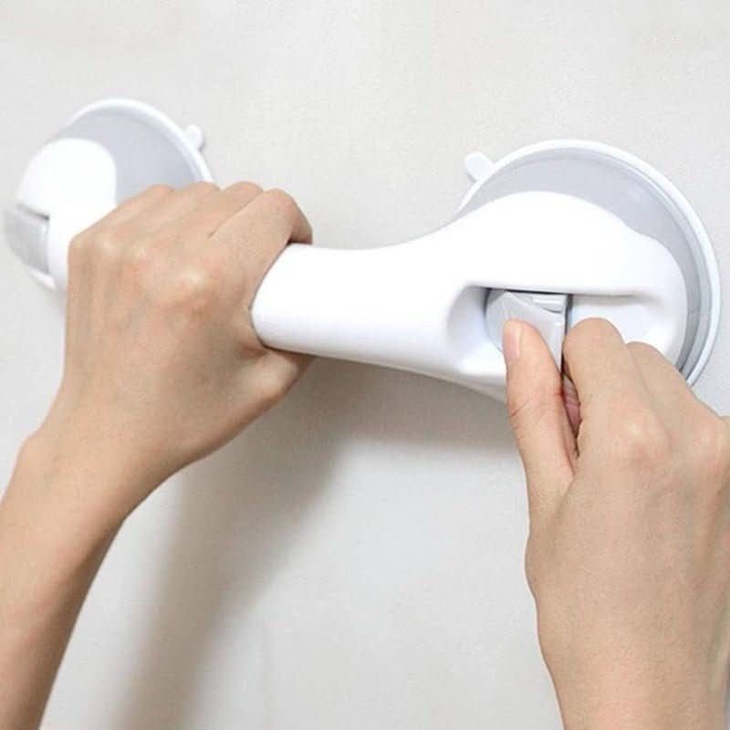 Bathroom Grab Bar Suction Cup Mount 220 lb Capacity
