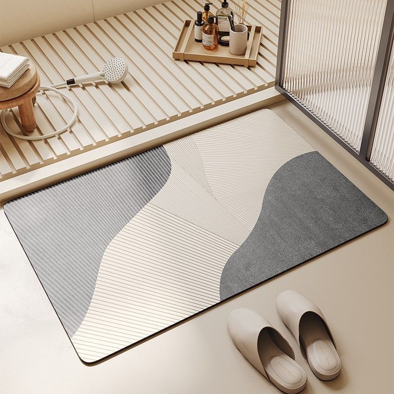 Bathroom Mat Memory Foam Non-Slip Machine Washable