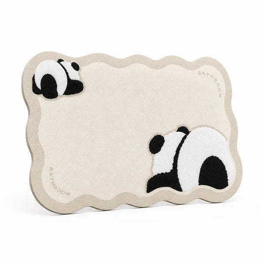 Bathroom Mat Panda Non-Slip & Machine Washable