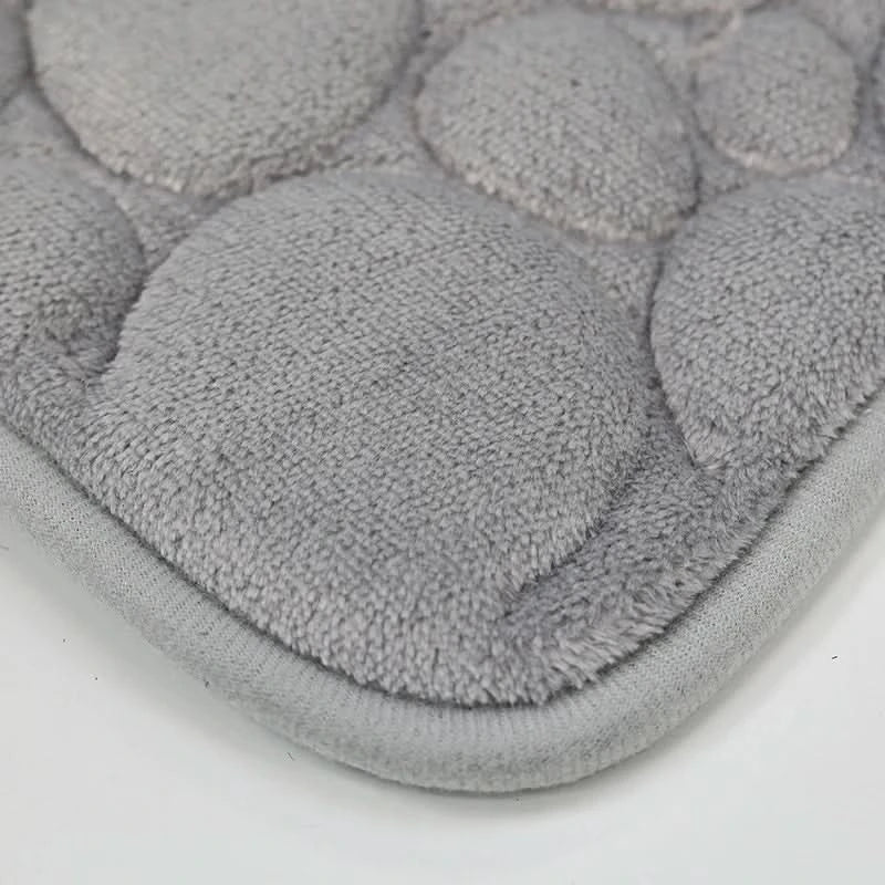 Bathroom Mat Set Absorbent Microfiber 3-Piece Set