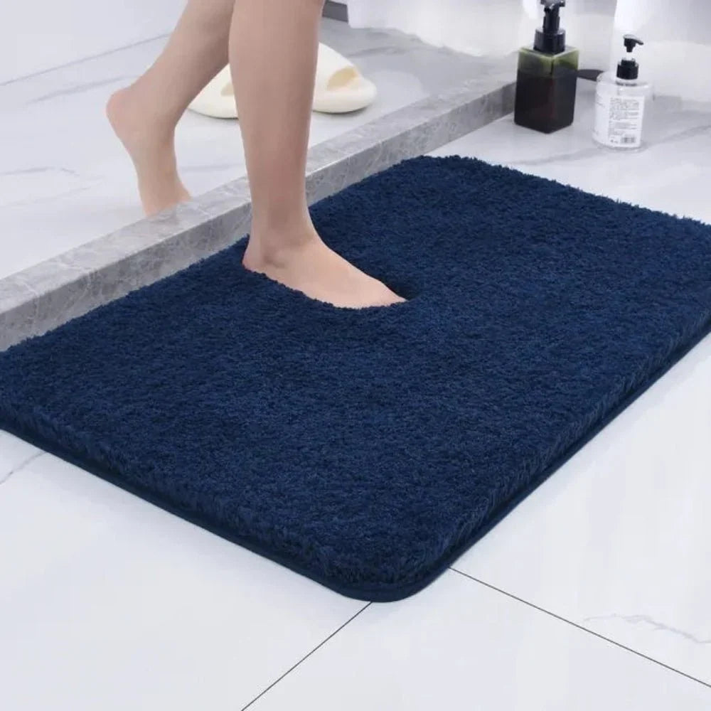 Bathroom Rug Plush Microfiber Quick-Absorbing Non-Slip Backing