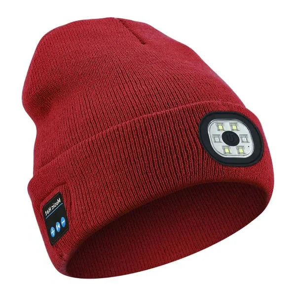 Beanie Bluetooth Speakers Built-In LED Light Detachable Module