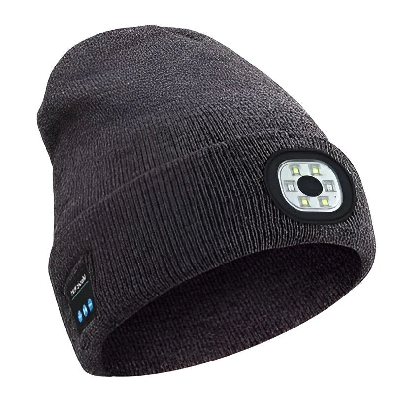 Beanie Bluetooth Speakers Built-In LED Light Detachable Module