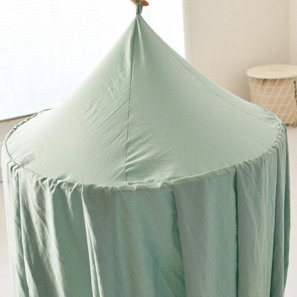 Bed Canopy Breathable Polyester Cotton With Mounting Kit