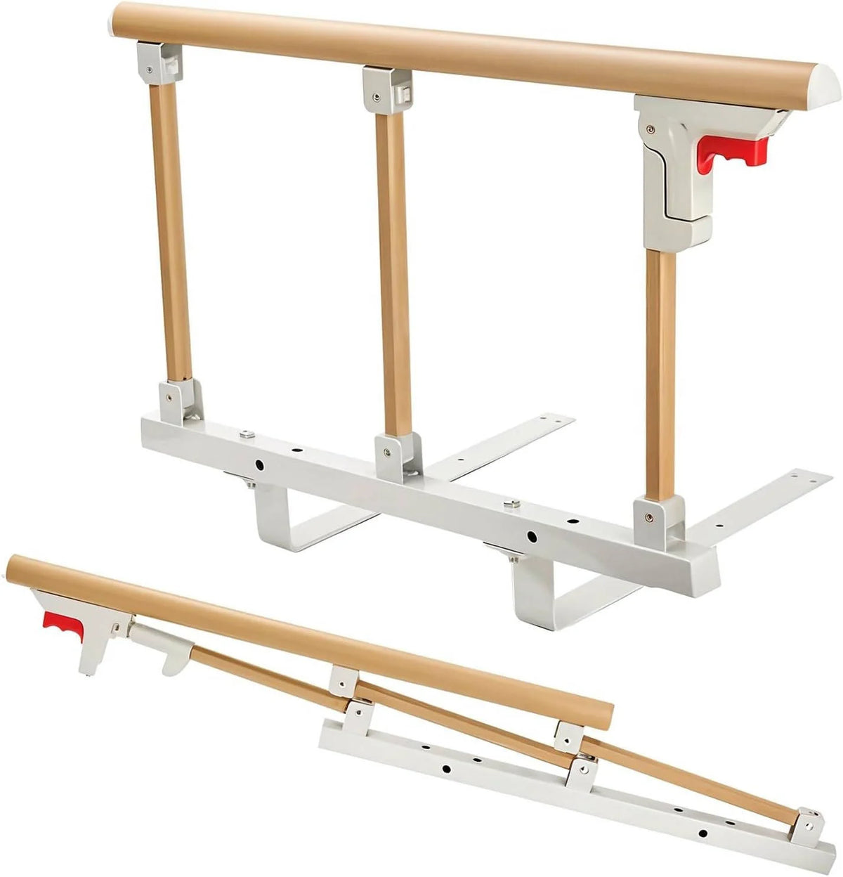 Bed Guard Rail Fold-Down Aluminum Alloy 15 Inch