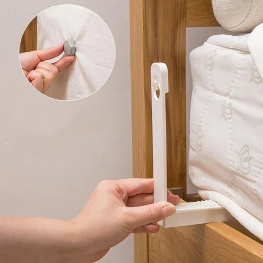 Bed Sheet Grippers Secure Non-Slip Fabric-Safe Clips