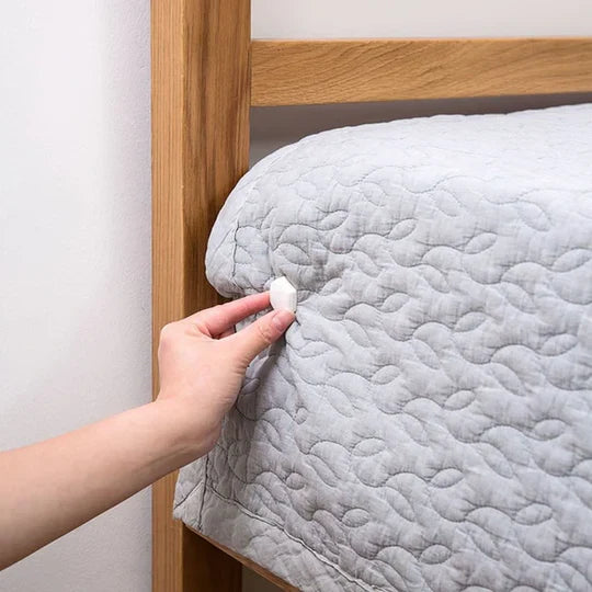 Bed Sheet Grippers Secure Non-Slip Fabric-Safe Clips