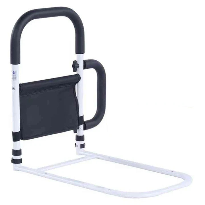 Bedside Assist Rail Reinforced Steel Padded Grip Adjustable Straps