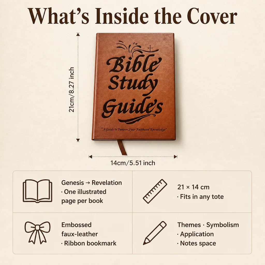 Bible Study Companion Guide 66 Books Illustrated Notes Space