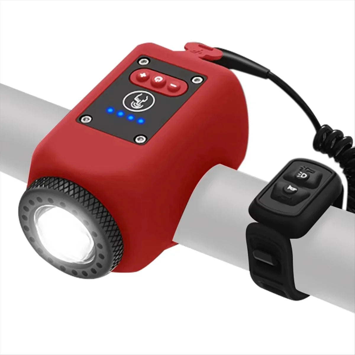 Bicycle Horn & Light Rechargeable Five Tones Four Modes