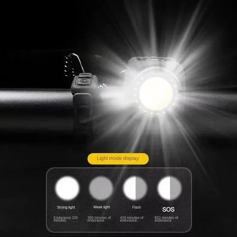 Bicycle Horn & Light Rechargeable Five Tones Four Modes