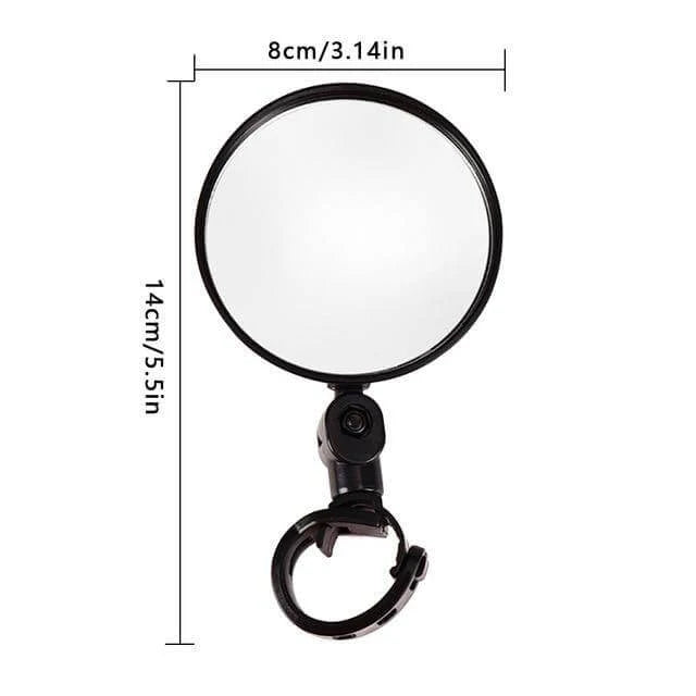 Bicycle Rearview Mirror 360° Rotation Flexible Adjustable Arm
