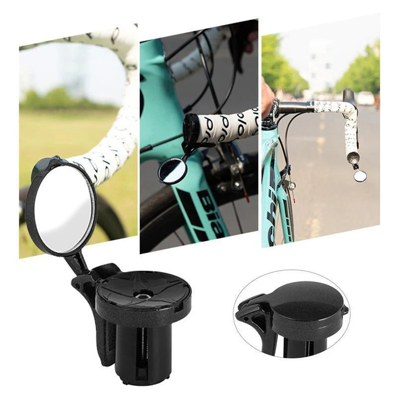 Bicycle Rearview Mirror Adjustable Lightweight Handlebar Mount
