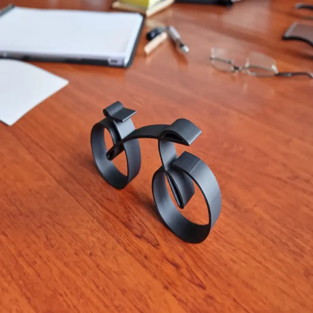 Bicycle Sculpture Wire Frame Black Desk Decor