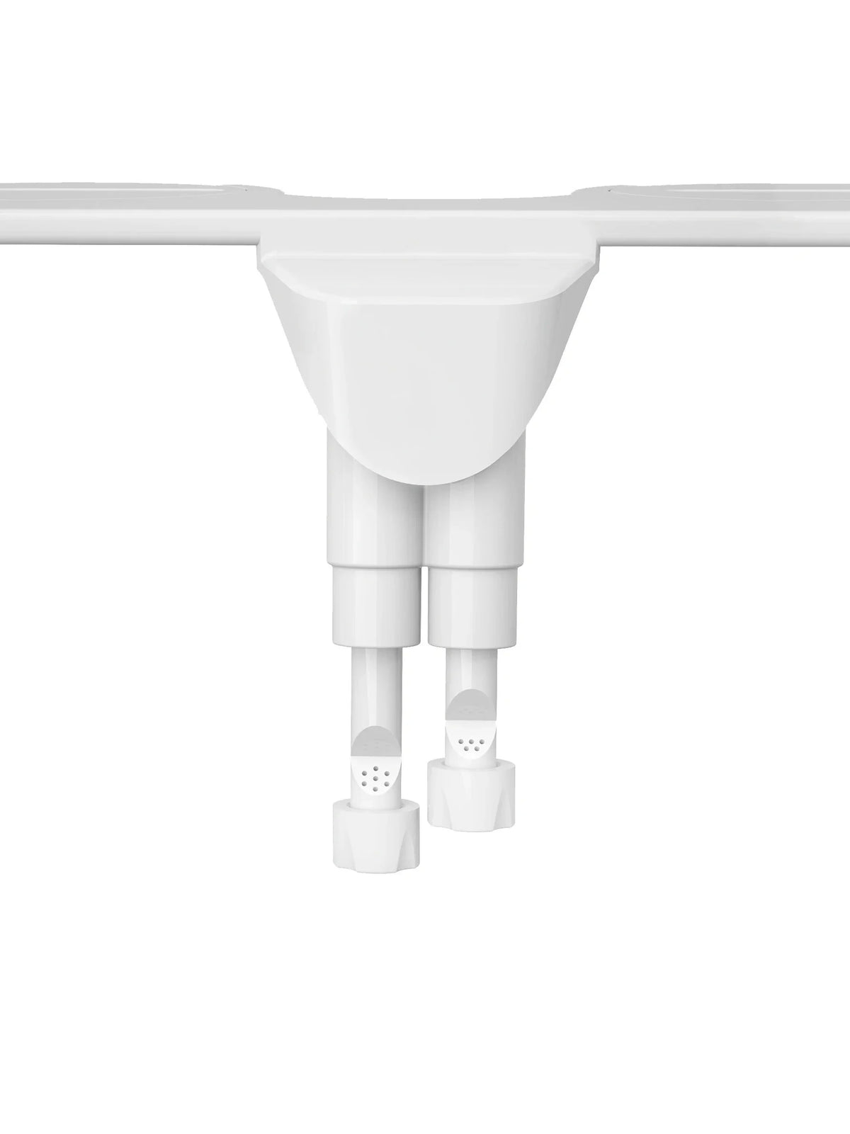 Bidet Attachment Dual Retractable Nozzles Adjustable Pressure Self-Cleaning