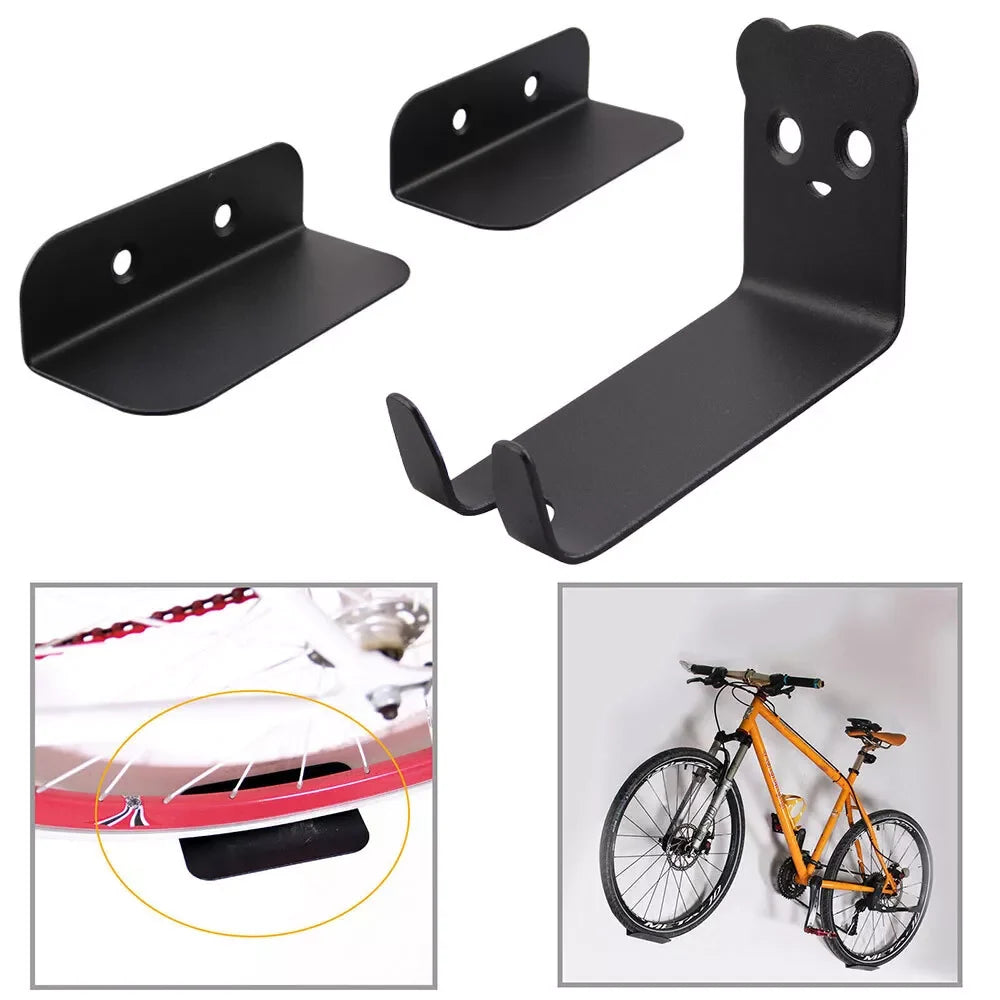Bike Wall Mount Pedal-Mounted Space-Saving 150 Lb Capacity