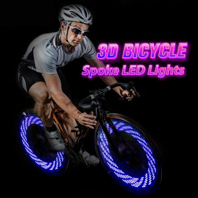 Bike Wheel Lights Motion-Activated 30 RGB Patterns Water-Resistant