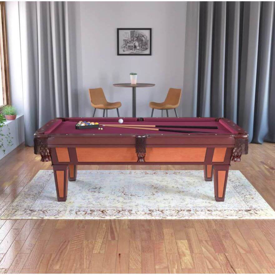 Billiard Table 7.5 Ft Accuslate Surface Built-In Leg Leveling