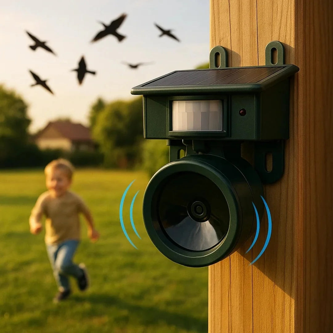 Bird Deterrent Motion-Activated Solar-Powered Weather-Resistant