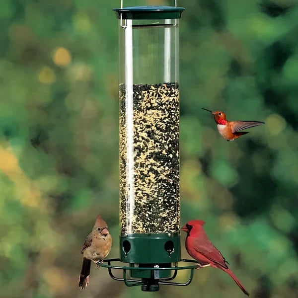 Bird Feeder Squirrel-Deterrent Spinning Perch 5 lb Capacity Weather-Resistant Metal