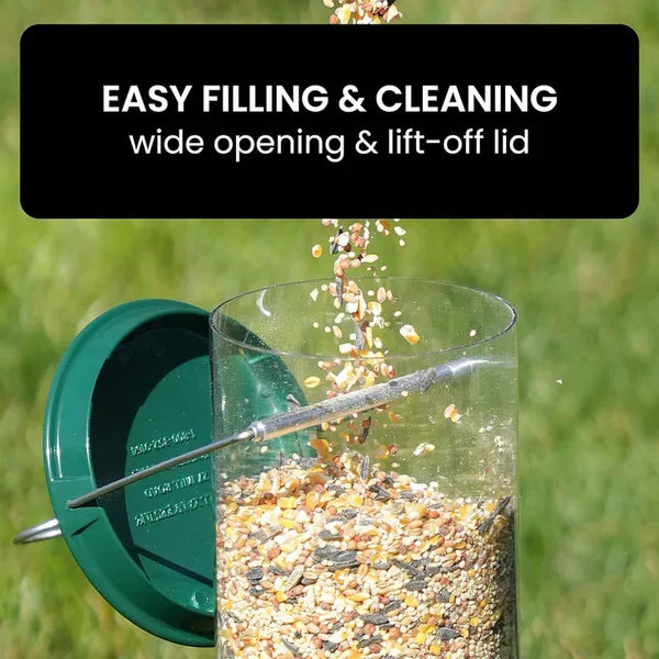Bird Feeder Squirrel-Deterrent Spinning Perch 5 lb Capacity Weather-Resistant Metal