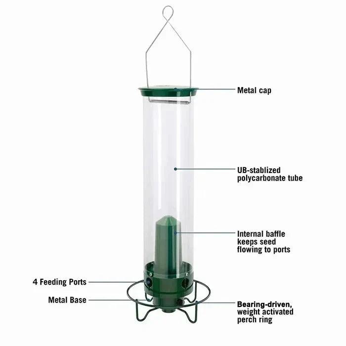 Bird Feeder Squirrel-Deterrent Spinning Perch Waterproof