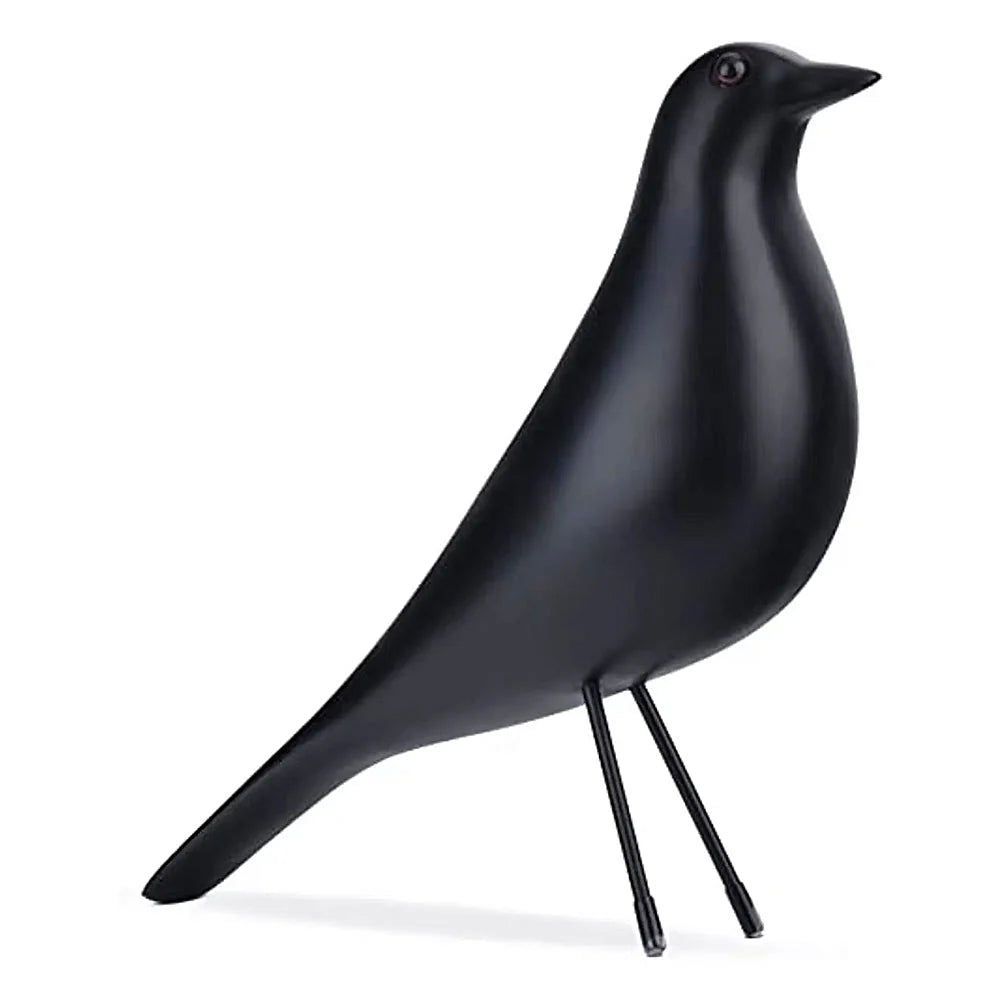 Bird Figurine Ceramic Matte Finish 10.2 Inch Long