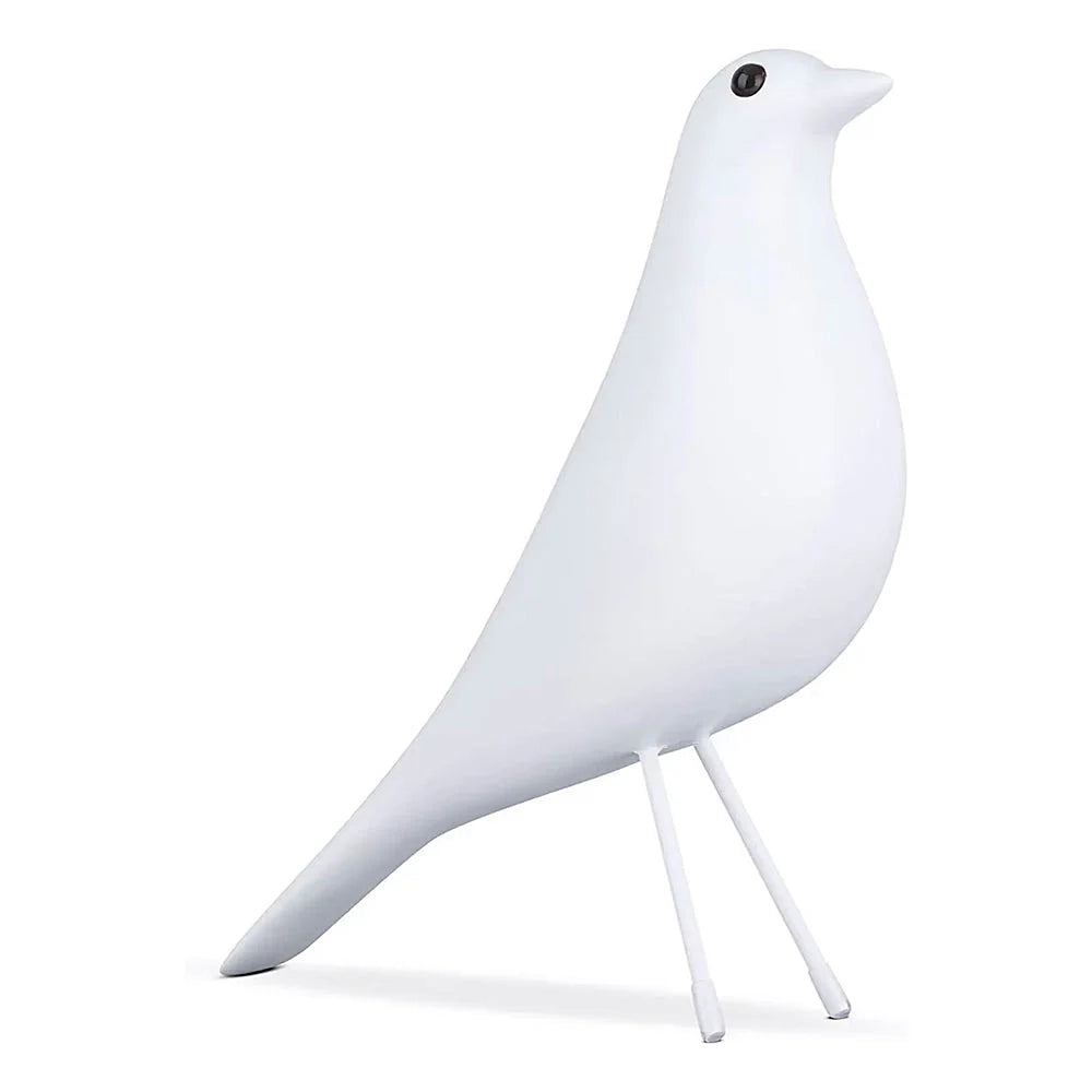 Bird Figurine Ceramic Matte Finish 10.2 Inch Long