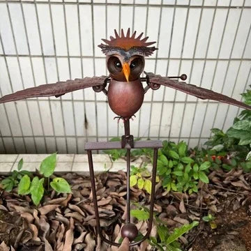 Bird Garden Ornament Wind-Responsive Weather-Resistant Stabilizing Stake