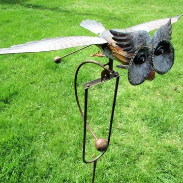 Bird Garden Ornament Wind-Responsive Weather-Resistant Stabilizing Stake