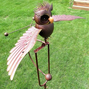 Bird Garden Ornament Wind-Responsive Weather-Resistant Stabilizing Stake