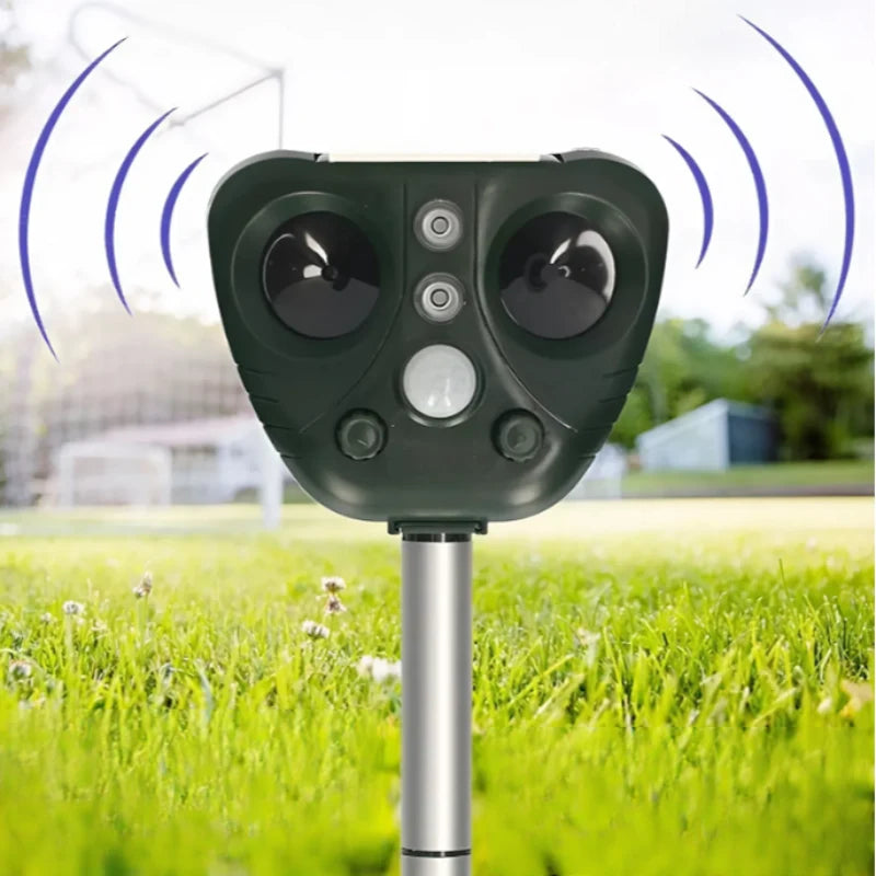 Bird Repeller Solar-Powered Ultrasonic Sound & Flashing LED