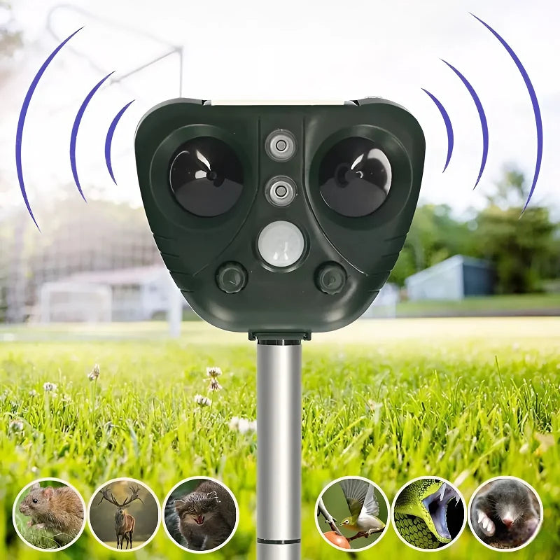 Bird Repeller Solar-Powered Ultrasonic Sound & Flashing LED