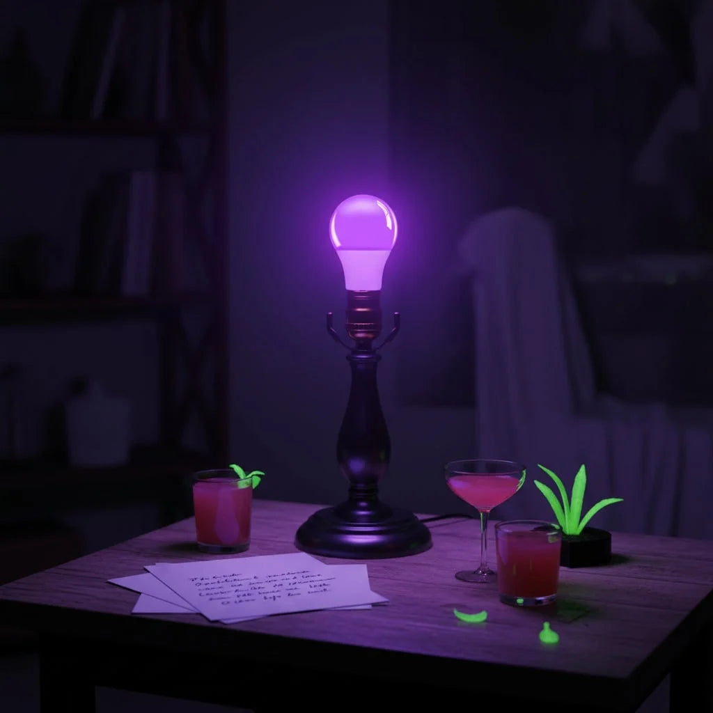 Blacklight Bulb LED Purple UV E27 Screw Base