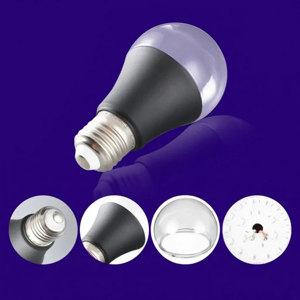 Blacklight Bulb LED Purple UV E27 Screw Base