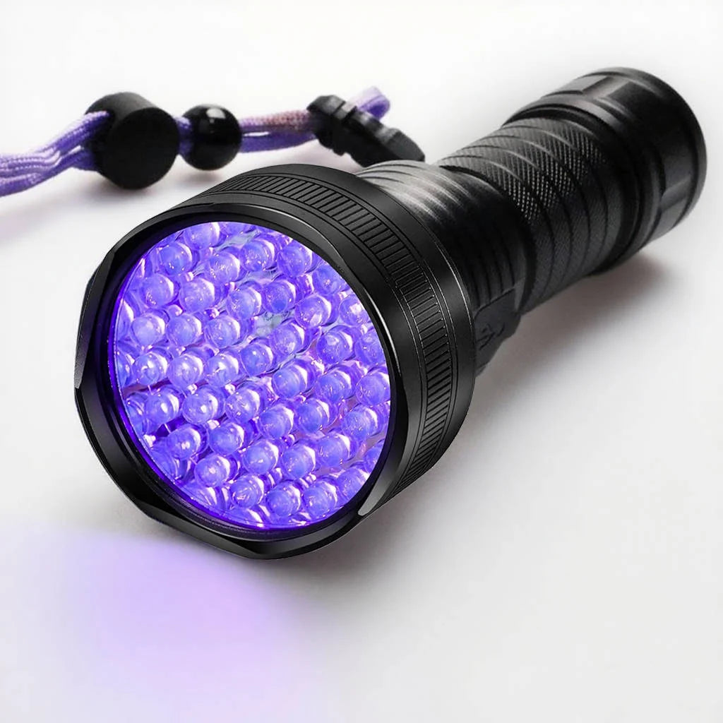 Blacklight Flashlight 395nm Rechargeable 51 LED