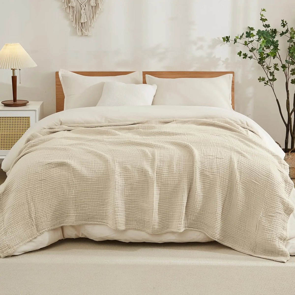 Blanket Six-Layer Cotton Muslin Breathable Moisture-Wicking