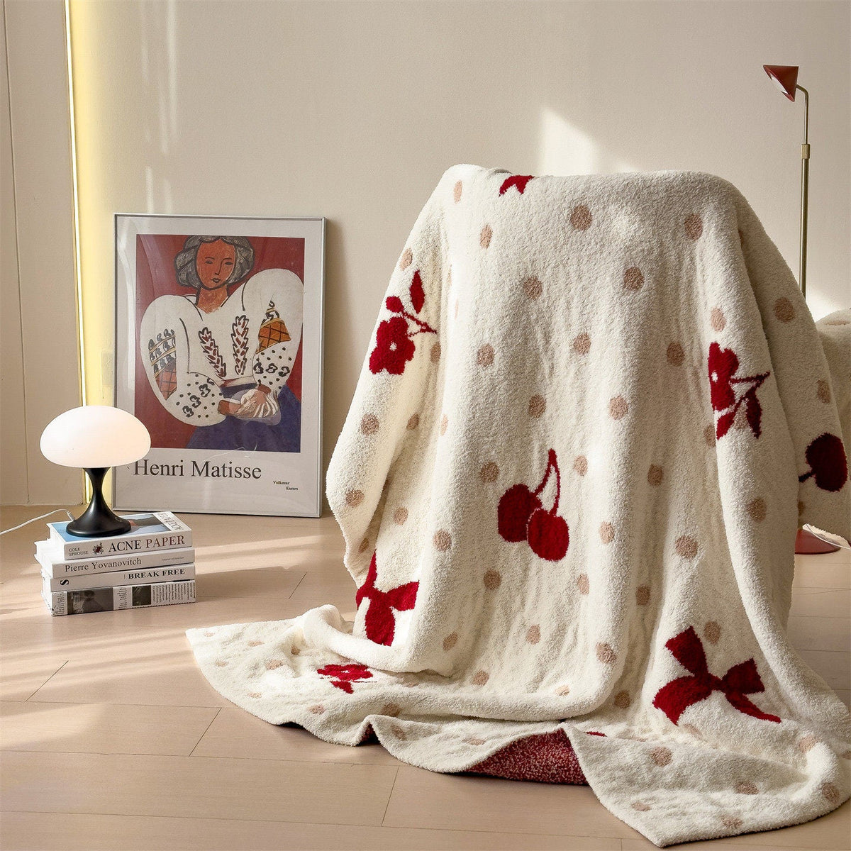Blanket Wool Fluffy Lightweight Cartoon Design