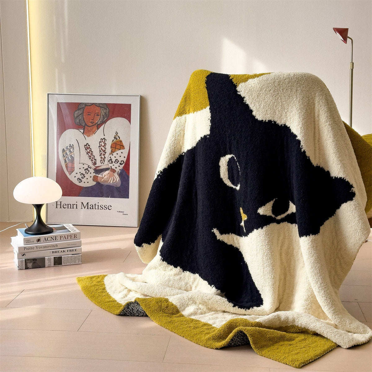 Blanket Wool Fluffy Lightweight Cartoon Design