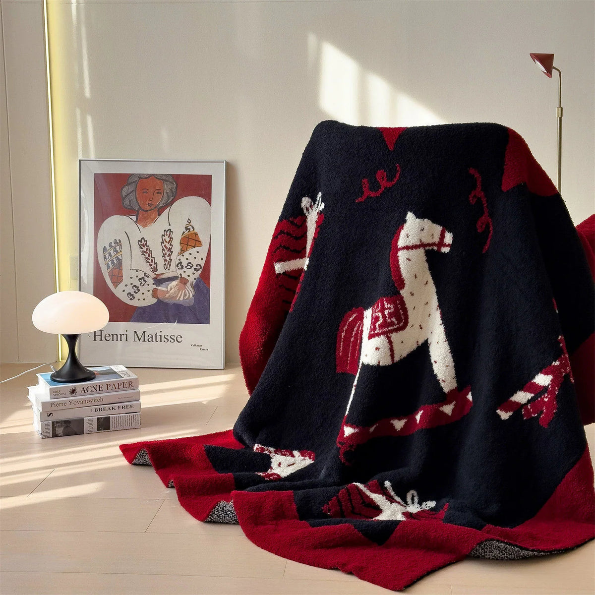 Blanket Wool Fluffy Lightweight Cartoon Design