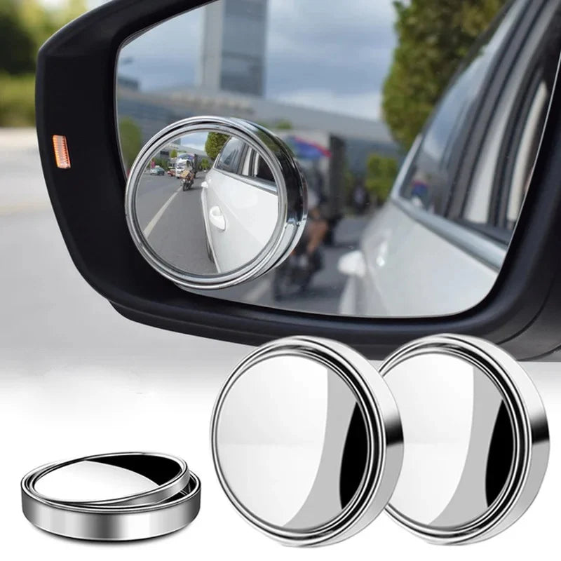 Blind Spot Mirror Convex 360-Degree Adjustable Vacuum Suction Mount