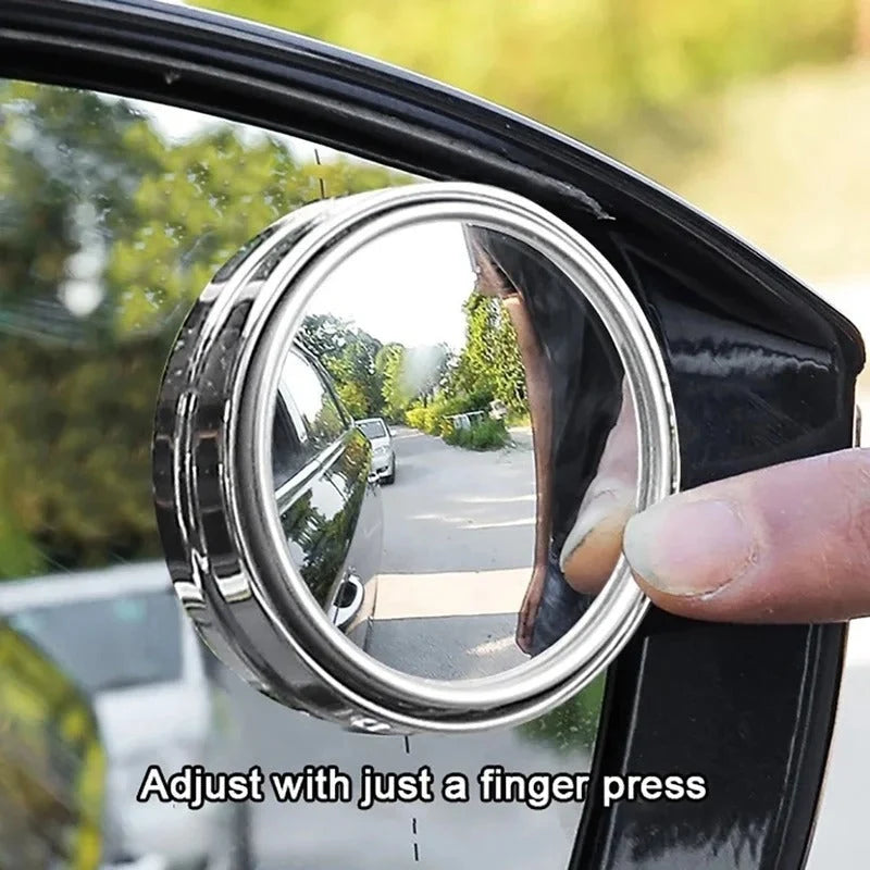 Blind Spot Mirror Convex 360-Degree Adjustable Vacuum Suction Mount
