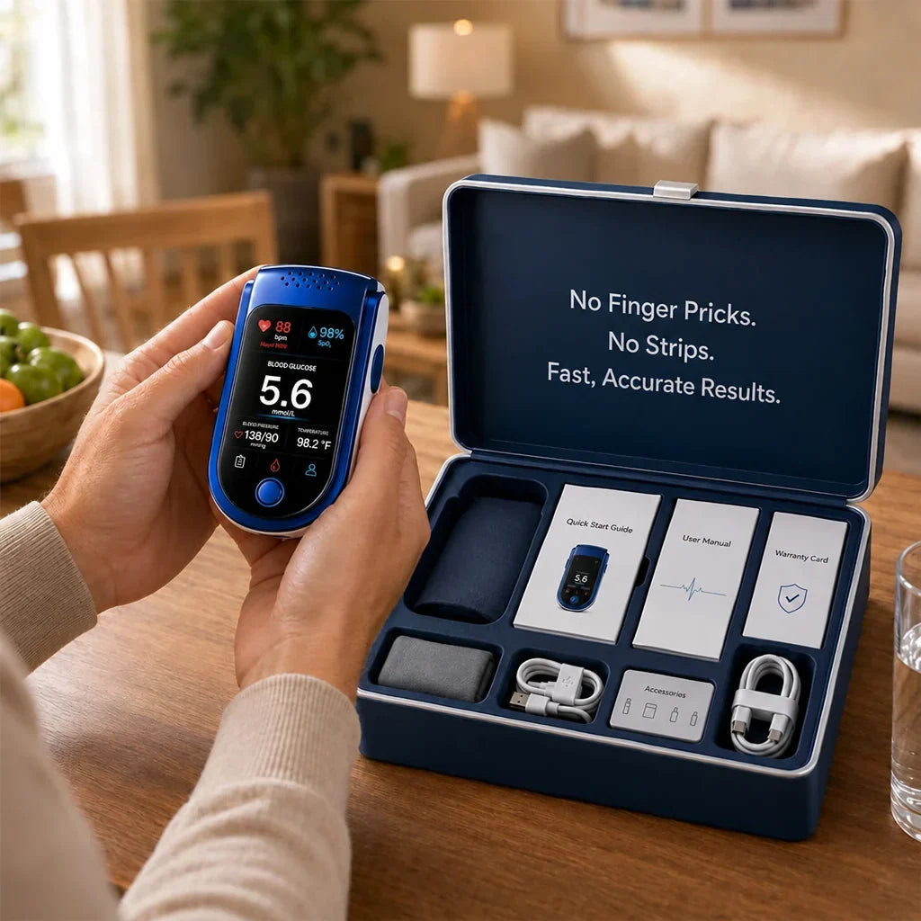 Blood Glucose Monitor Needle-Free Daily Tracking