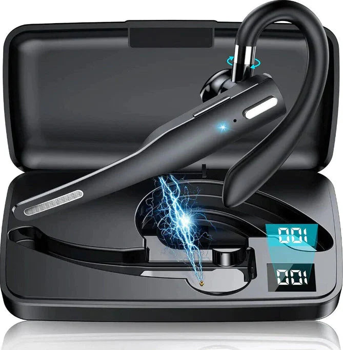 Bluetooth Headset Dual Mic Noise-Cancelling 25-Hour Talk Time