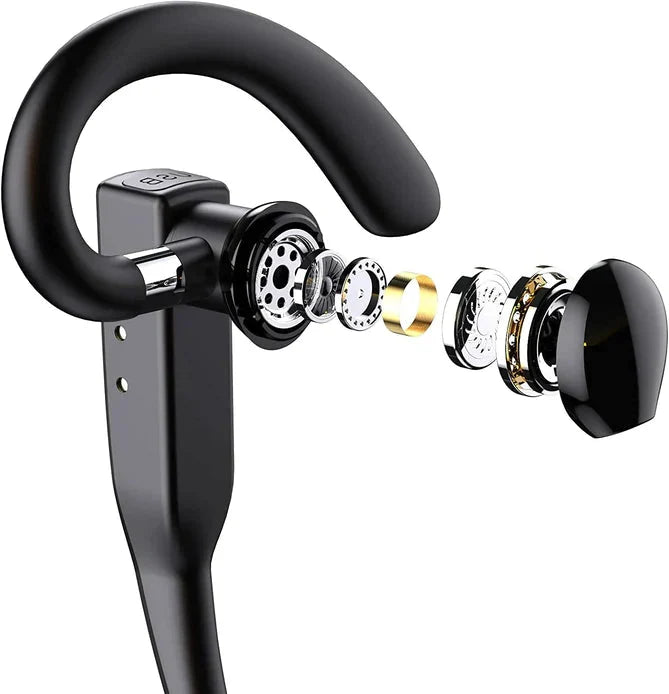 Bluetooth Headset Dual Mic Noise-Cancelling 25-Hour Talk Time